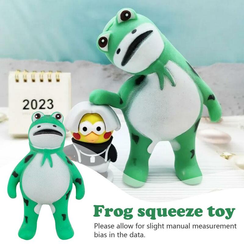 Novelty Interesting Soft TPR Kids Gift Toy Stress Relief Squeeze Practical Jokes Toy Toy Pinch Toy Toy Anxiety Frog Squeeze F5D2