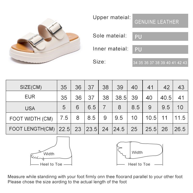 AIYUQI-Zapatillas de piel Natural para mujer, zapatillas de playa informales de cuero genuino, 2022