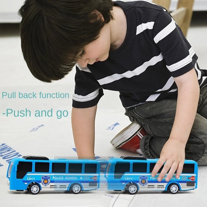 1Pc Crianças Pull Back Toy Bebê Engraçado Crianças Brinquedos Primavera Clockwork Toy Random Mini Bus Boy Toy Car Kids Presentes
