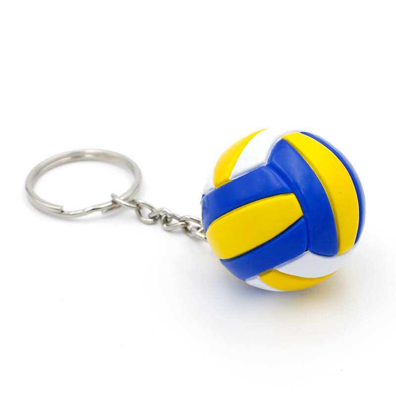 PVC Volleyball Keychain ornamentos, negócios, bola de praia, lembranças esportivas, prêmios de competição, jogadores, esportes estudantis
