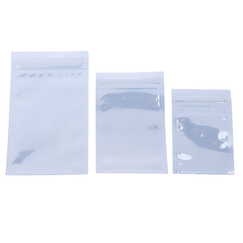 100Pcs Antistatic Storage Bag Ziplock Bags Resealable Pouch for Package