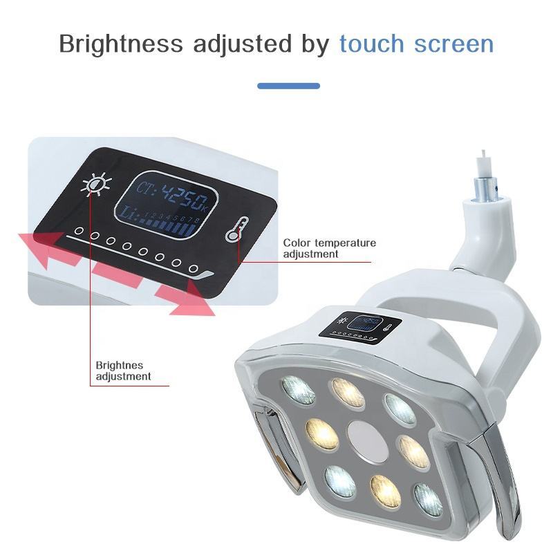 Lampe de fonctionnement à induction dentaire à LED, lampe orale, équipement de chaise d'unité dentaire, blanchiment des dents, outils de soins bucco-dentaires