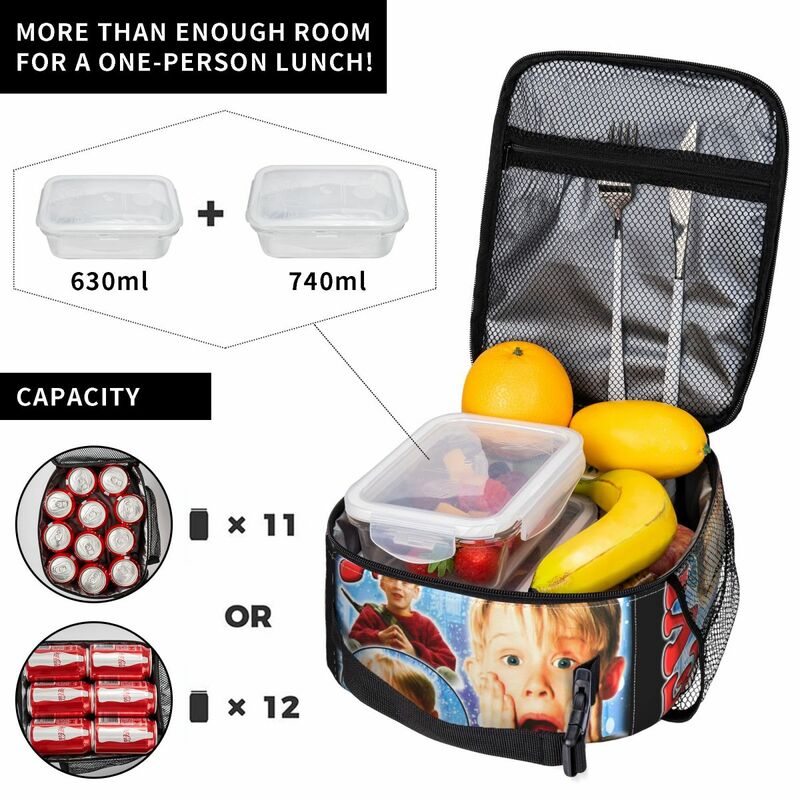 Bolsa de almuerzo con aislamiento para el hogar, contenedor portátil térmico, bolsa de viaje, fiambrera de película Kevin macauray