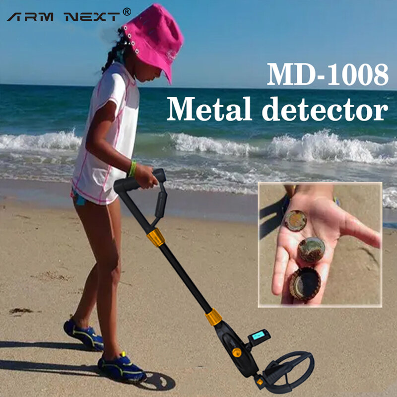 MD1008 Underground Metal Detector LCD Digital Display Hunter Detecting Pinpointer Gold Silver Jewelry Digger Treasure Finders
