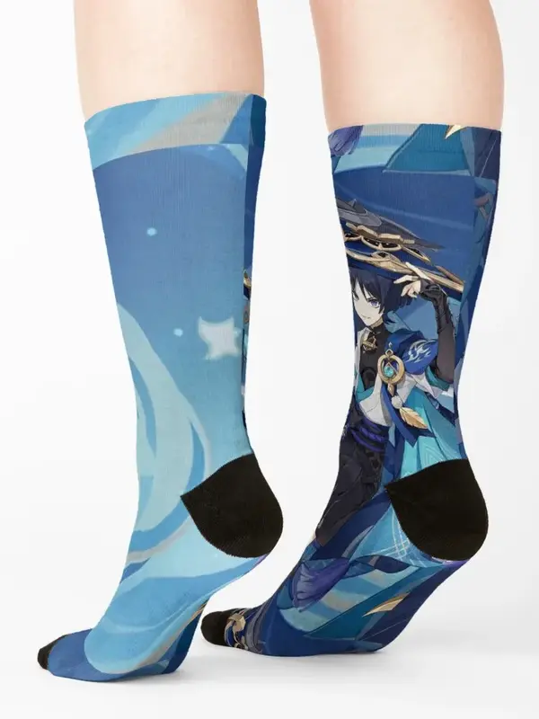 Wanderer ワンダラー Eons Adrift Genshin Impact Socks luxe ankle heated Socks Female Men's