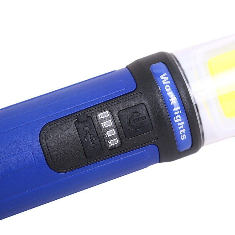 Das Aufladen der LED-Taschenlampe im Freien trägt eine Magnet-Cob-Not beleuchtung zum Aufladen des Autore parat ur arbeits lichts