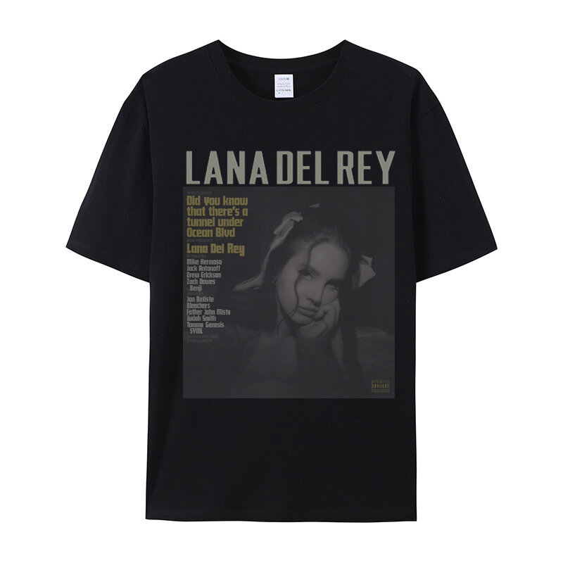 Lana Del Rey T Shirt Katoen Tee Vintage Shirt Zomer Unisex Aw T-Shirt Harajuku Casual Heren T-Shirt
