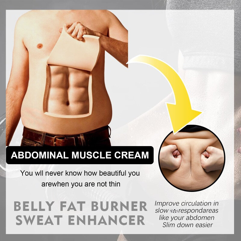 Eight Pack Abdominal Muscles Cream Waist Lines Body Sculpting Cream Fitness Belly Burning Muscle Fat Remove Weight Loss
