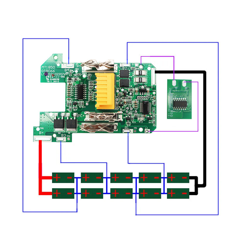 Bl1830 li-ion bateria caso proteção de carregamento pcb caixa da placa de circuito para makita 18v 3.0ah 6.0ah etiqueta capa poeira bl1860 bl1430