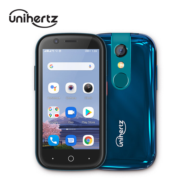 Unihertz Gelee 2 weltweit kleinste Android 11 4g Smartphone 6GB 128GB 2000mAh Finger abdruck otg nfc Karten größe Super Mini winziges Telefon