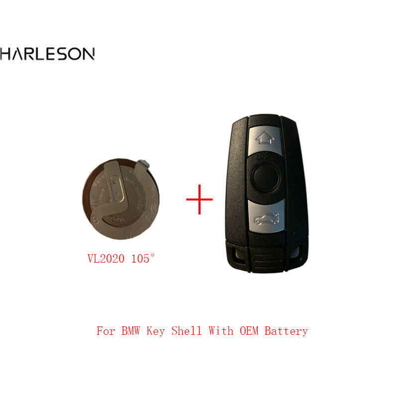 Shell chave remoto para BMW, E61, E90, E82, E70, E71, E87, E88, E89, X5, X6, 1, 3, 5, 6 Series Substituir, 3 botão com VL2020, caso 105 graus
