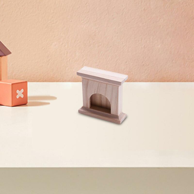 Lareira Decorativa Simulação de Fino Acabamento para o Quarto de casa de bonecas Em Miniatura