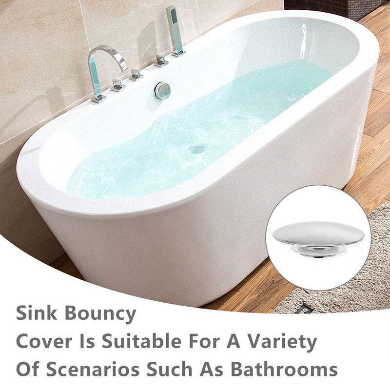 Top Sink Plug Sink Plug 6.6cm Pop-Up Sink Push Button Silver Chrome Accessories Basin Brass Chrome Finish Hot New