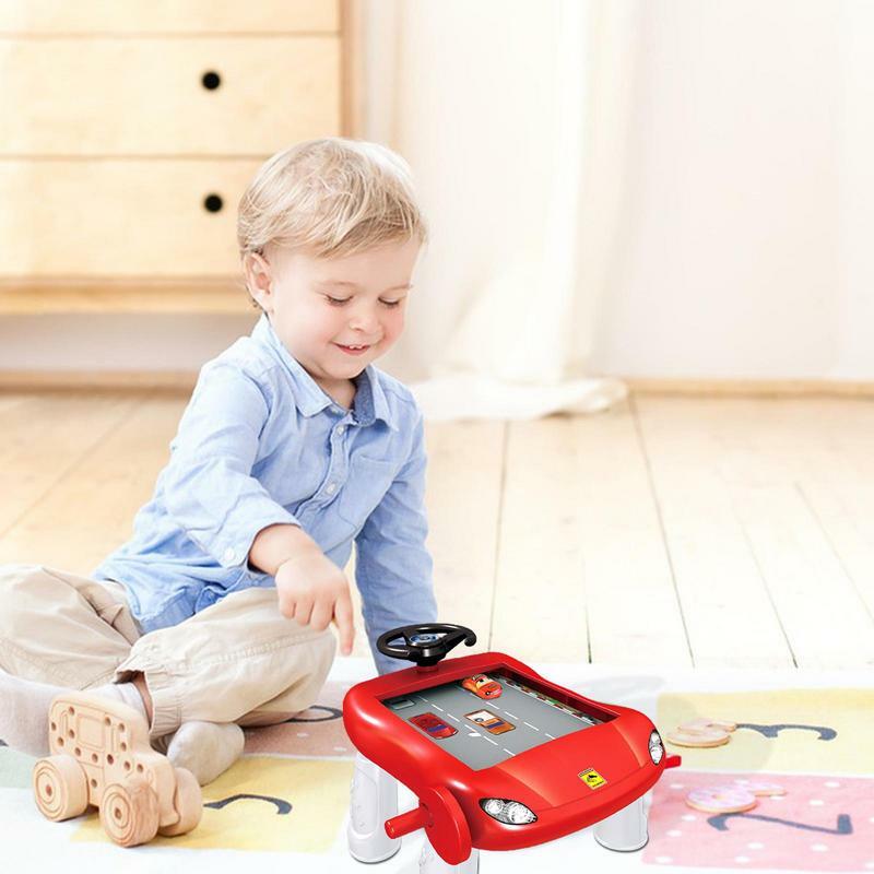 Kinder Lenkrad Simulation Spielzeug Auto Fahr aktivität Rollenspiel Spielzeug mit Auto klingt Musik Kleinkind frühes Fahren Lernspiel zeug