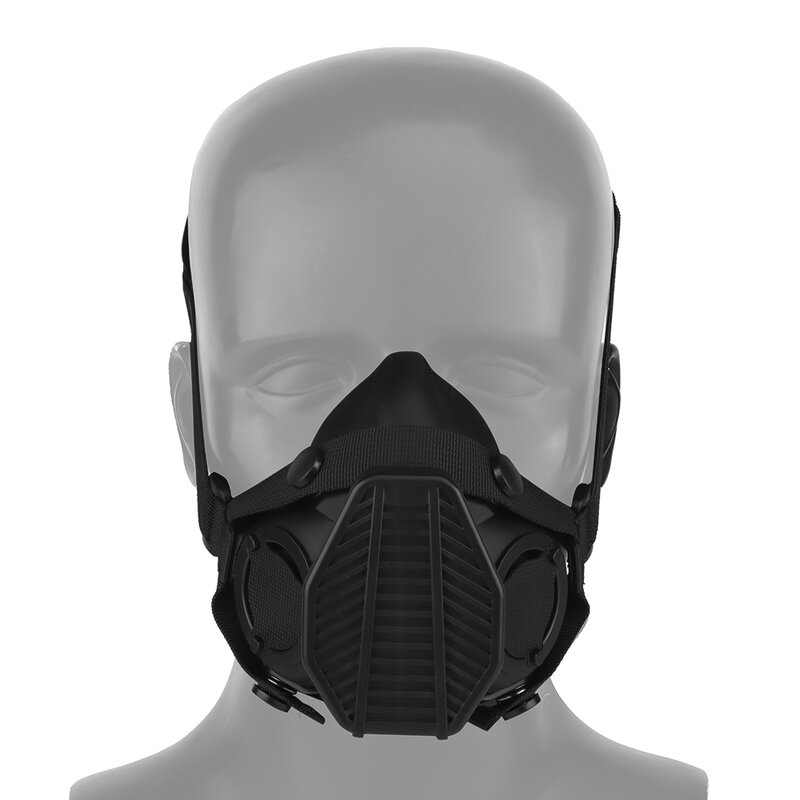 SOTR-Máscara Tática com Meia Máscara de Comunicação Mic, Forças Especiais, Respirador, Contra o Ar, Poluição, Filtragem HEPA