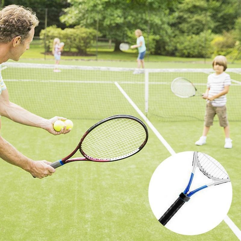 Pita pegangan raket tenis, cincin raket tenis elastis, pita pegangan cincin karet untuk pegangan raket tenis