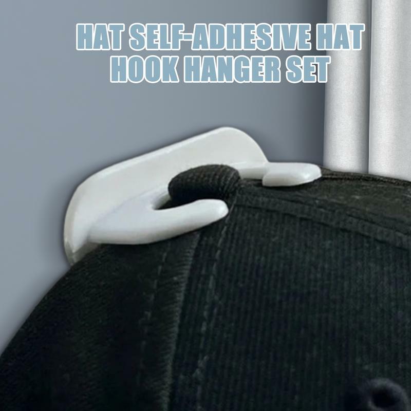 Portable Self Adhesive Hat Hooks Handmade Baseball Hat Hooks PVC Hat Organizer Hook Hat Display Hooks For Sports Hats Beach Hats
