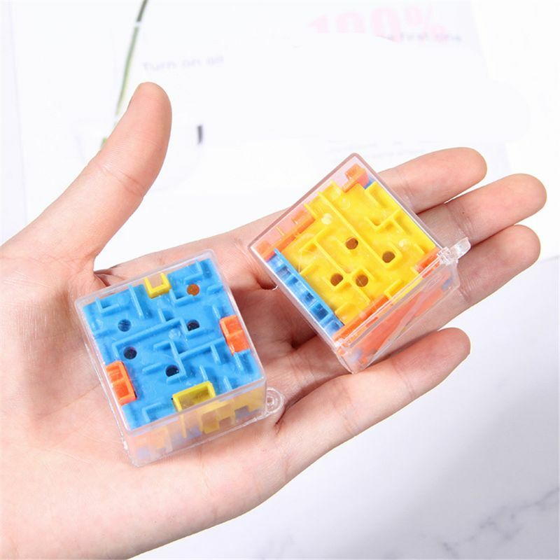 1.6x1.6x1.6in Mainan Puzzle Manusia Hidup Labirin Simulasi Anak-anak Dropship Pendidikan Portabel