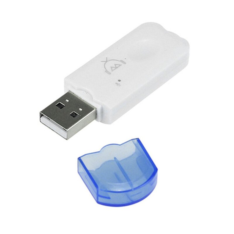 2 In 1 USB เครื่องรับสัญญาณไร้สาย AUD Stick ไมโครโฟน USB พอร์ต Aux Dual Output Plug And Play สำหรับรถยนต์ PC Headphohones