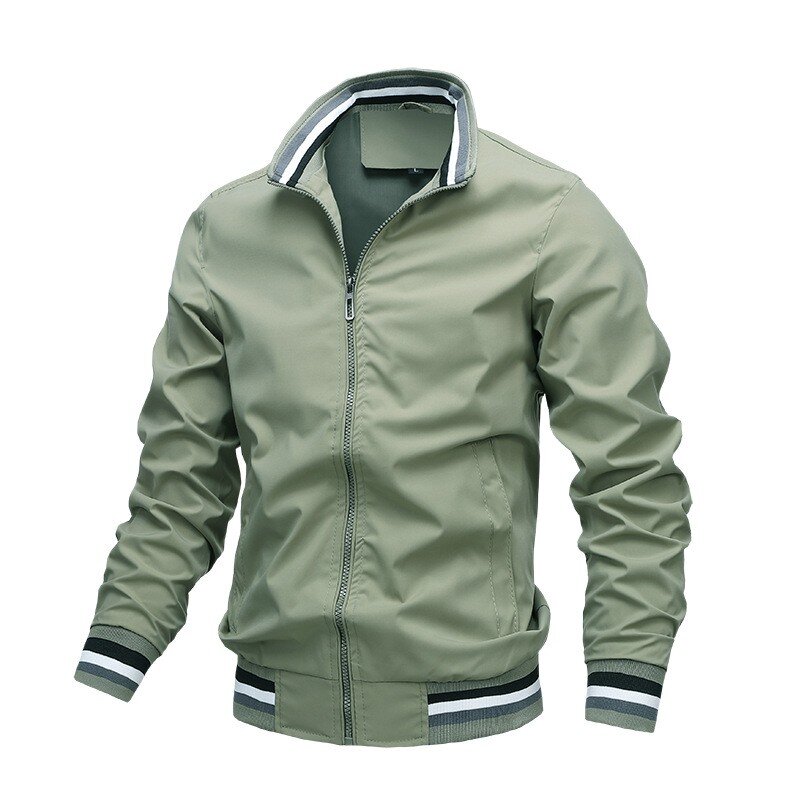 Frühling und Herbst Neue Männer lässig Mode Qualität Solid Farbe Jacke High-End in Qualität Lose Outdoor Sport