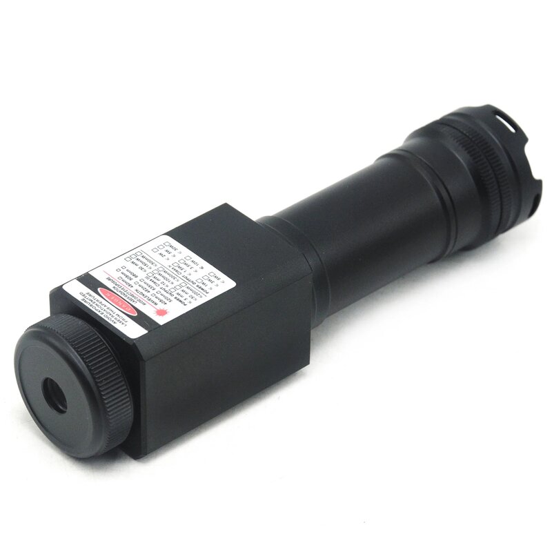 Adjustable focus waterproof 450nm blue laser LED flashlight outdoor camping indicator light 450T-2000