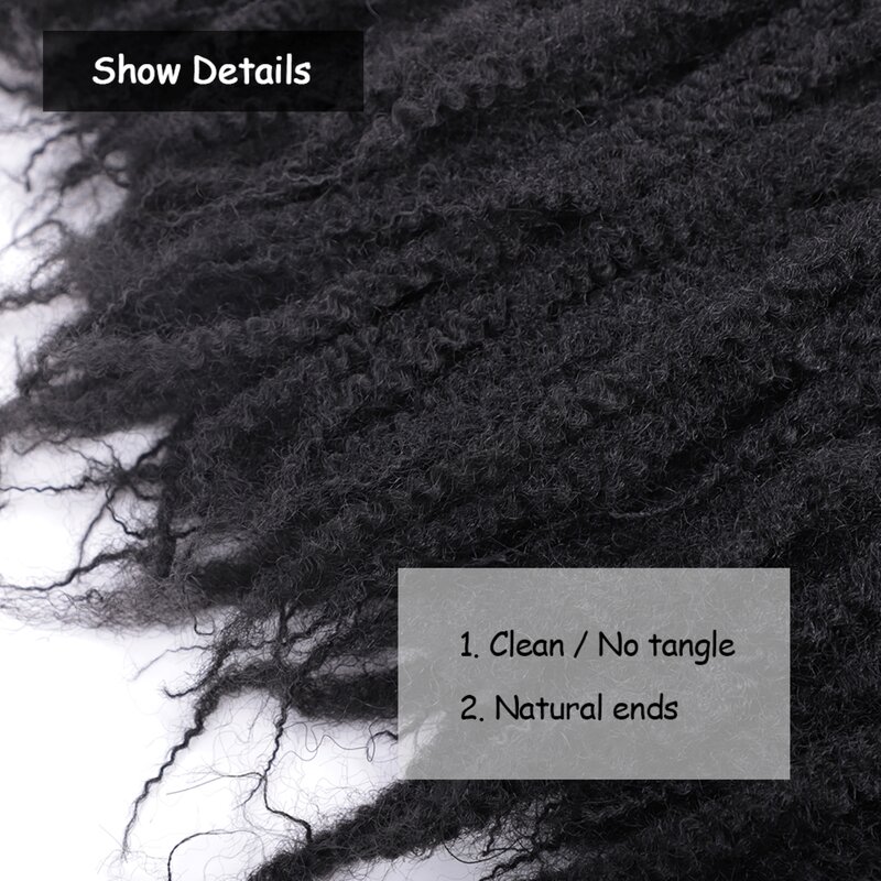 Wigundle-extensiones de cabello sintético para trenzas, pelo Afro rizado de Marley, Bob, Marley, Ombre, trenza fácil