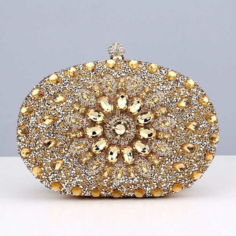 Borsa da donna borsa da sera cosmetica Luxury Women 2024 Clutche Diamond intarsiato Y2k borse Glitter per banchetti per feste di matrimonio femminili novità