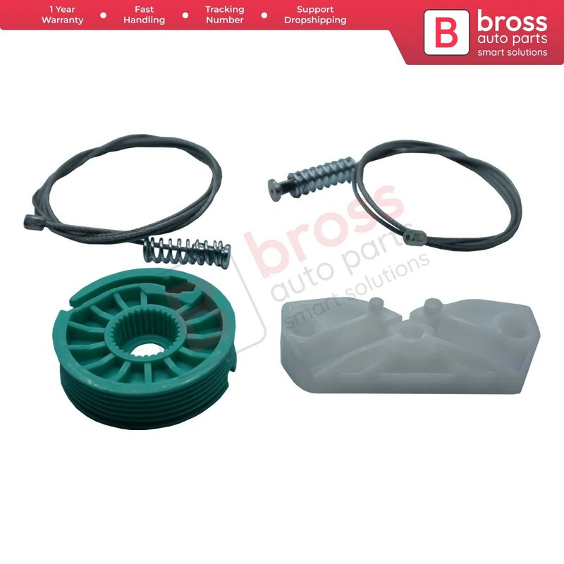 Bross BWR1120 Elektrische Ruitbediening Regulator Kit Achter Kwart Venster Rechts Deur Voor Mercedes Clk C209/A209 2002-2009
