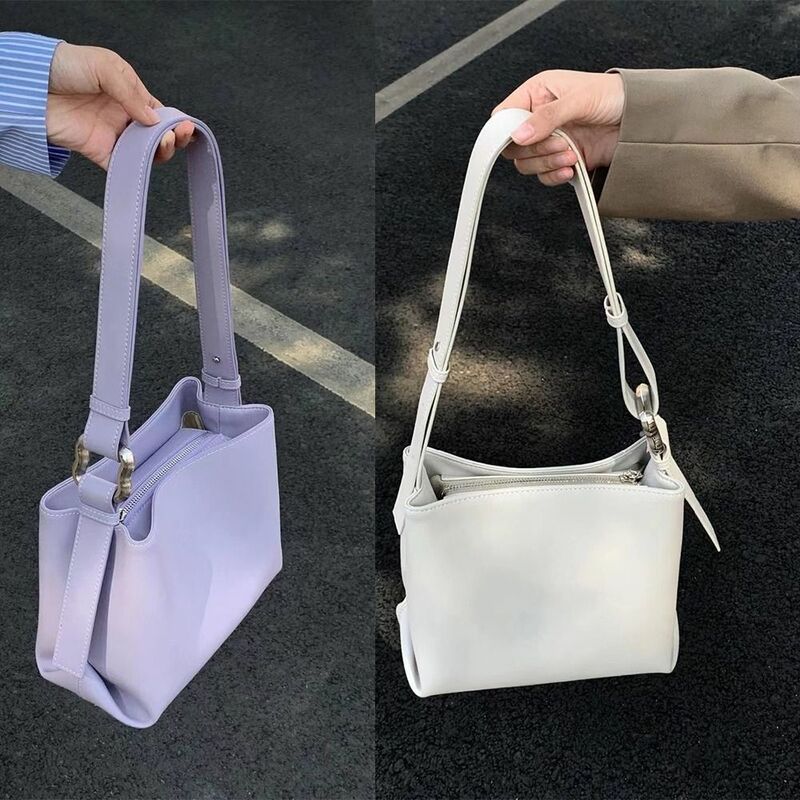 Portable Handbag New PU with Shoulder Strap Shoulder Bags High Capacity Small Square Bag