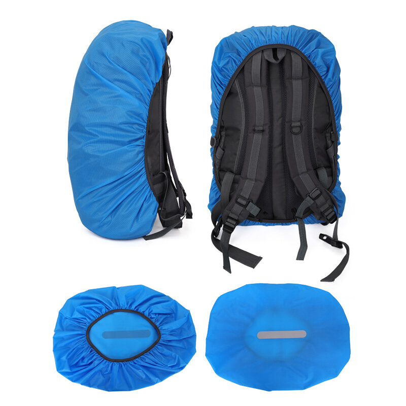 40-50L zaino da ciclismo copertura antipioggia copertura impermeabile borsa striscia riflettente per donna uomo viaggi escursionismo arrampicata accessori