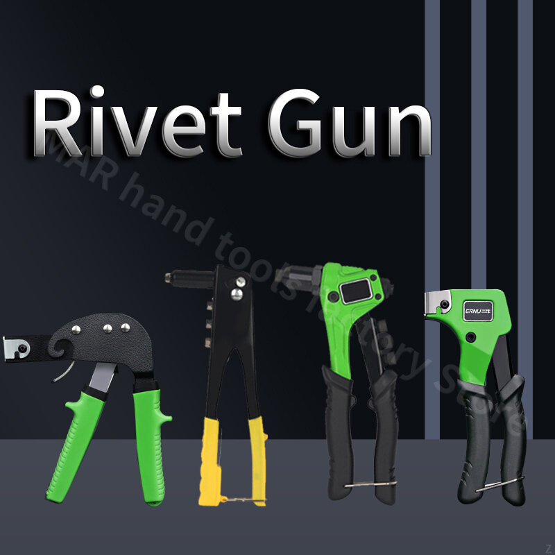 Manual Rivet Gun com parafuso especial, Single Hand Rivet Gun, oco parede instalação ferramenta, instalação bocal, 2,4 milímetros, 3,2 milímetros, 4,0 milímetros, 4,8 milímetros