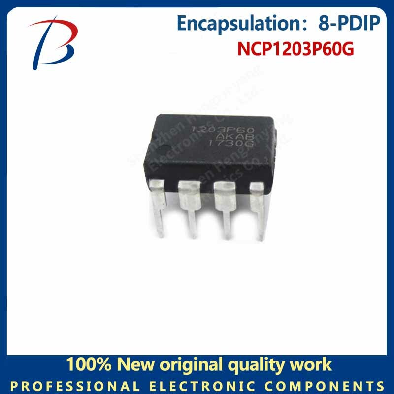 Chip do interruptor NCP1203P60G, pacote 8-PDIP, 10pcs