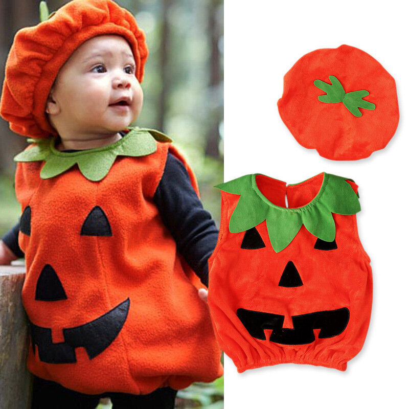 Halloween Pumpkin Cosplay Set Lantern Faces Fancy Dress Baby Halloween for Babies, Dress Up