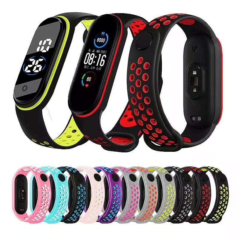 Waterproof Children Clock Solid Color Strap Led Digital Electronic Wrist Watch for Boys Girls Kids Watches Sports Bracelet Gift