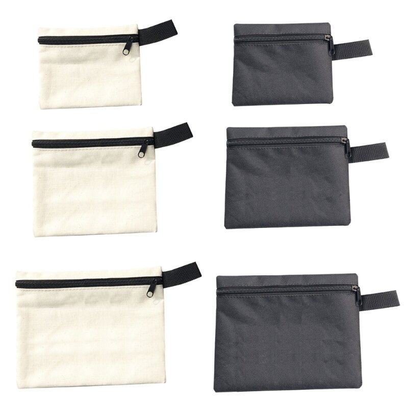 600D Oxford Fabric Hand Tool Bag Screws Nails Drill Bit Waterproof Tools Bags Canvas Instrument Case Organizers