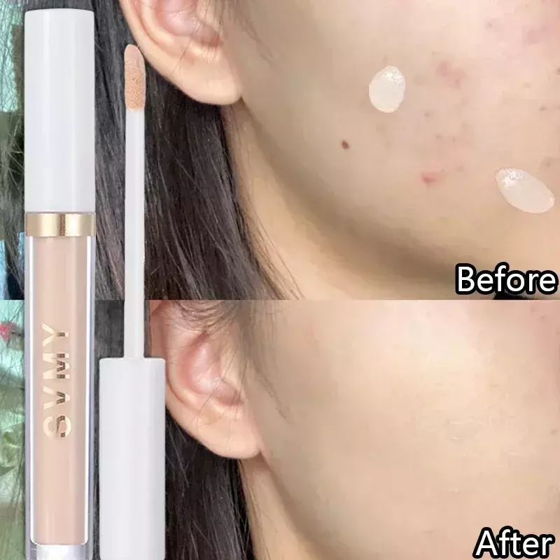 Moisturizing Liquid Concealer Stick Waterproof Lasting Cover Acne Dark Circles Foundation Cream Brightening Face Contour Makeup