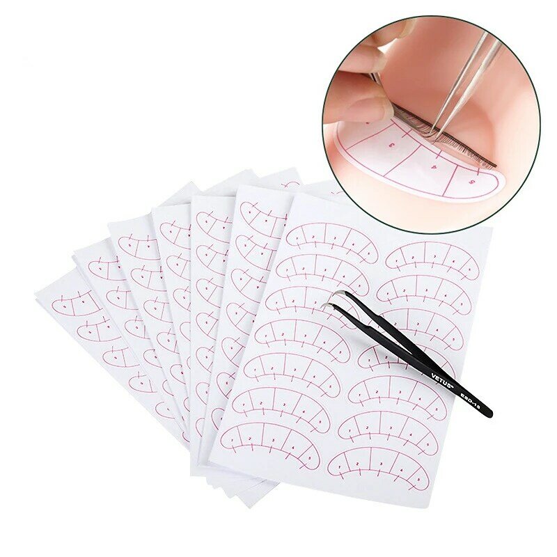 Pestañas 3D 70 pares/paquete parche de papel pestañas debajo de almohadillas para los ojos ejercicios de extensión de pestañas pegatina para la punta del ojo envoltura herramienta de maquillaje