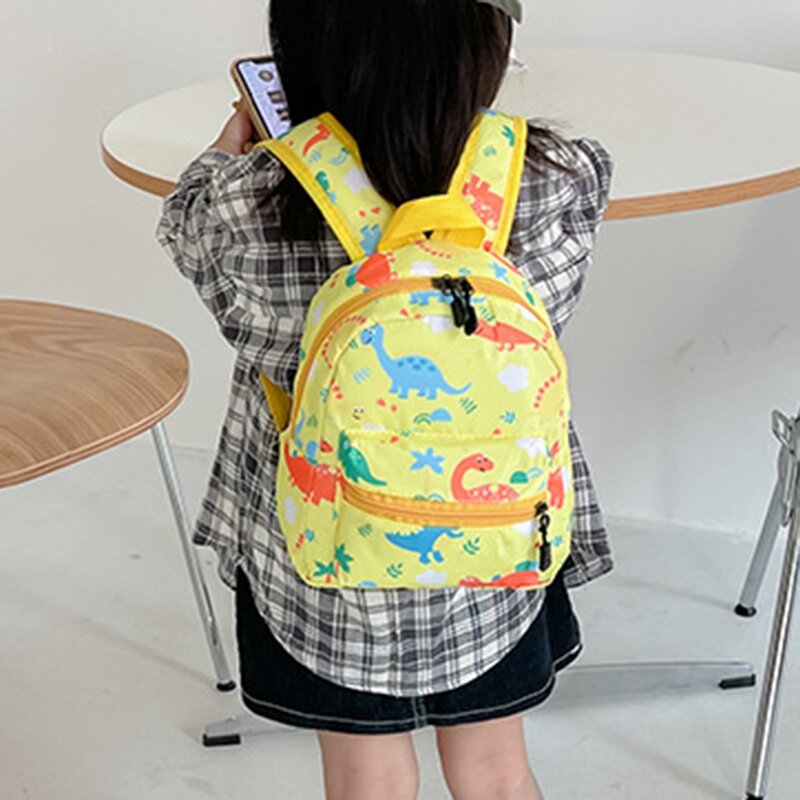 Mochilas escolares de dinosaurio de dibujos animados para niños, mochila impermeable de moda para guardería, mochila para estudiantes de primaria