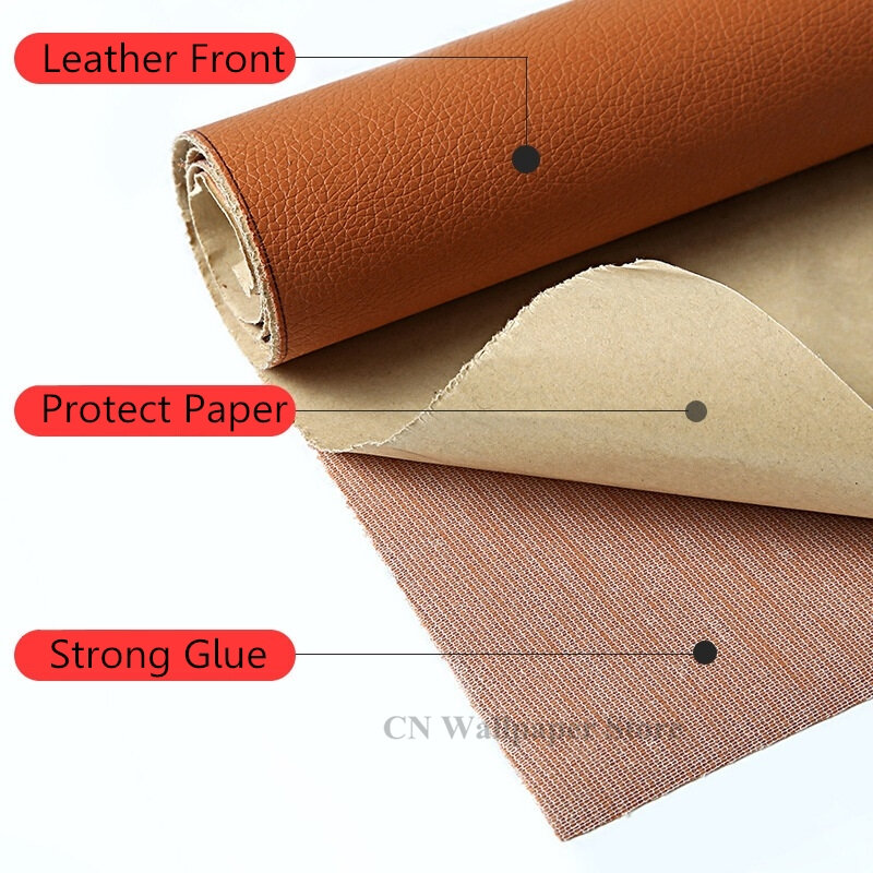 1PC 50x137cm Thickened Self Adhesive Sofa Leather Repair Fix DIY Bed Soft Bag Patch Sticker Repair Subsidy Furniture Renew Decal