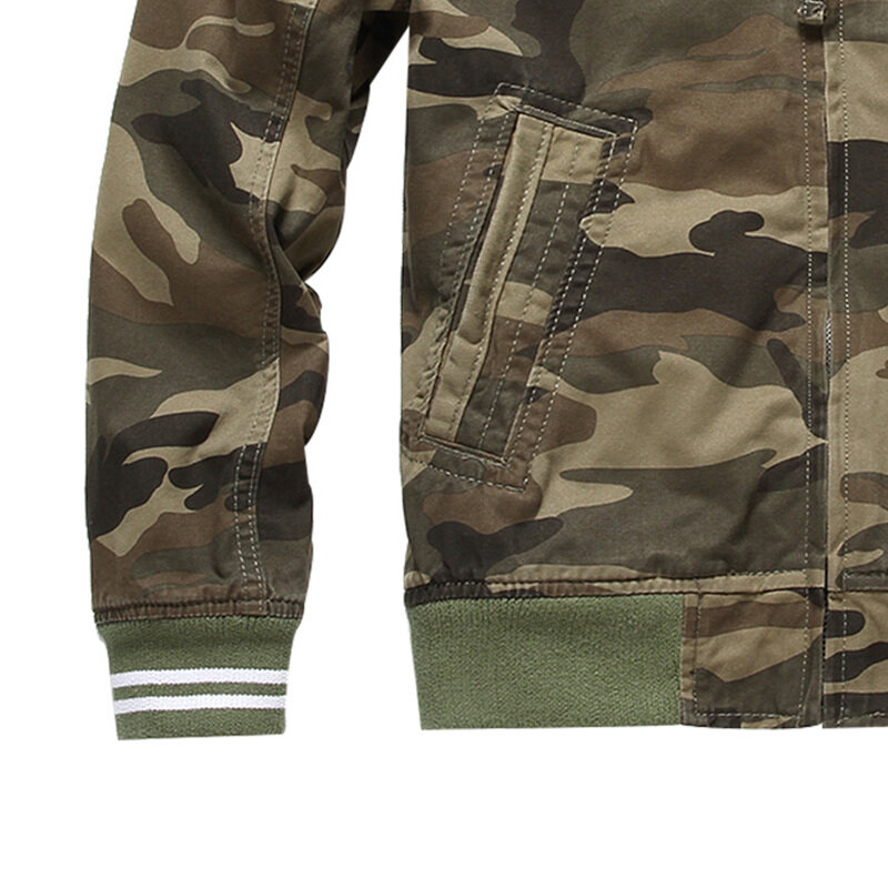 Men's Spring/Autumn Camouflage Jacket Fashion Sports Jacket Cotton Casual Baseball Uniform Male Outwear