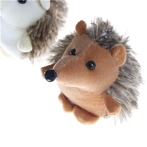 Kawaii Hedgehog Stuffed Animal Toy, Bonecas De Pelúcia, Chaveiro Pingente, Presente, 10cm