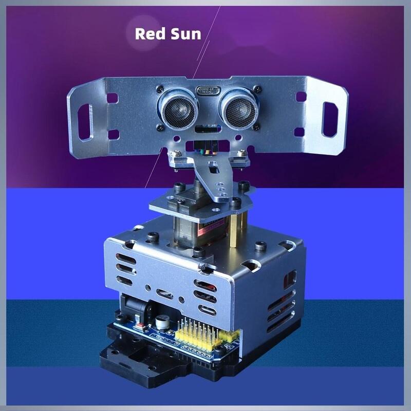 Metalen Ultrasone Radar Met 1.8 Lcd-Scherm Maker Nano Programmeerbare Starterset Voor Arduino Robot Diy Kit Naar Ultrasone Detector