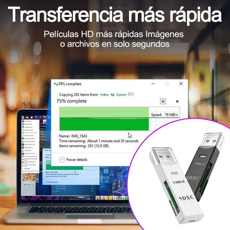Kartenleser 3,0 mb/s USB SD/TF Dual-Karte gleichzeitig lesen Multifunktions-Schnell kartenleser Handy Computer Zubehör