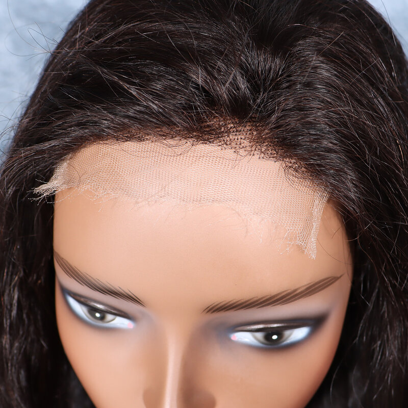 شعر مستعار بدانتيل أمامي مموج من GDYLUXURY للنساء ، شعر بشري برازيلي ، 13 × 4 ، 4 × 4 ، شعر مستعار بإغلاق دانتيل شفاف عالي الدقة ، كثافة