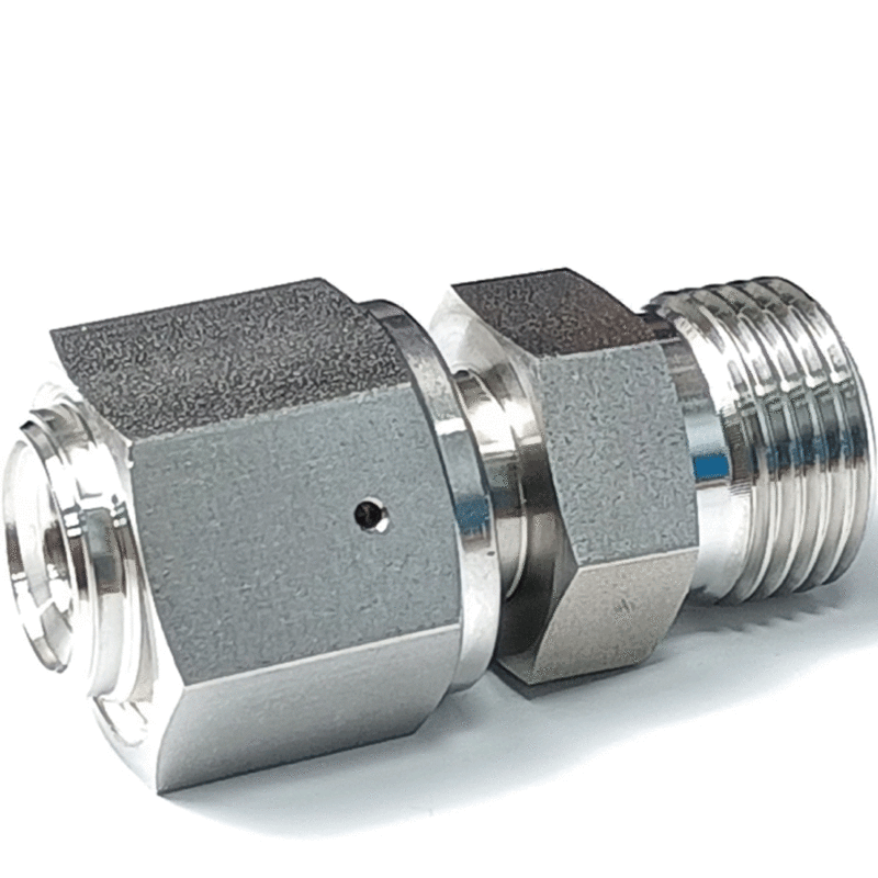 1/4" 1/2" VCO Male To 1/4" 1/2" VCR Female SUS316L Stainless Steel Pipe Fitting Connector Coupler