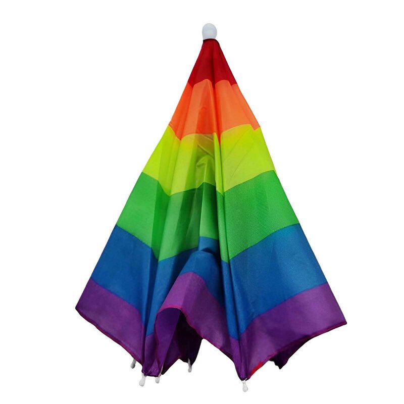 Cappello ombrello colorato impermeabile elastico arcobaleno testa ombrello Caps per adulti bambini donna uomo