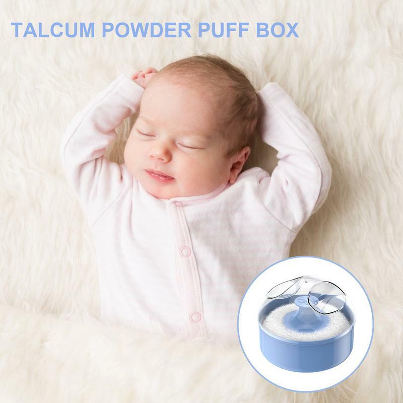 Portable Dustproof Powder Puff Case Baby Powder Puff For Body Powder Container Dusting Cosmetic Powder Puff Talcum Sponge Box