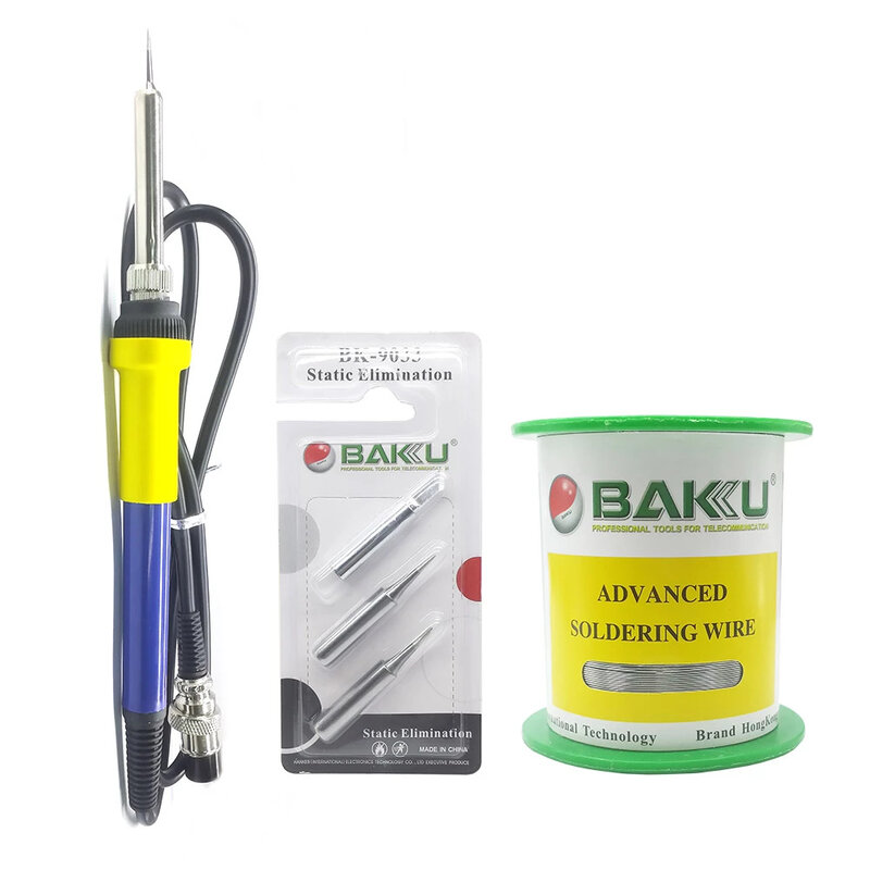 Kit de soldador eléctrico BAKU, mango de estación de retrabajo para 936 878L 601D