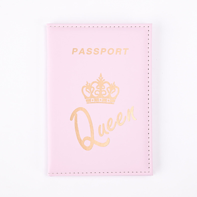 Nadruk korona paszport PU obejmuje kilka osób chronionych przed paszportem etui na paszport identyfikator uchwyt na bilety etui na karty kredytowe akcesoria podróżne
