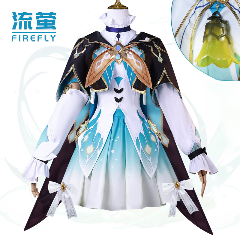 Traje Cosplay Firefly com peruca para homens, Honkai Star Rail, roupas de personagens de anime, uniforme de carnaval